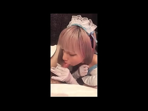 ❤️ Idole japonaise [mayuka], costume de soubrette, partie 1, pipe et branlette avec lotion ❤️ Vidéo de baise at us ️❤